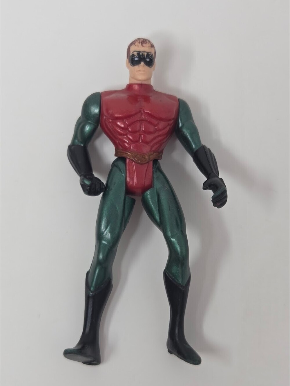 Kenner 1995 DC Comics Robin Action Figure Red And Green Suit With Black Mask